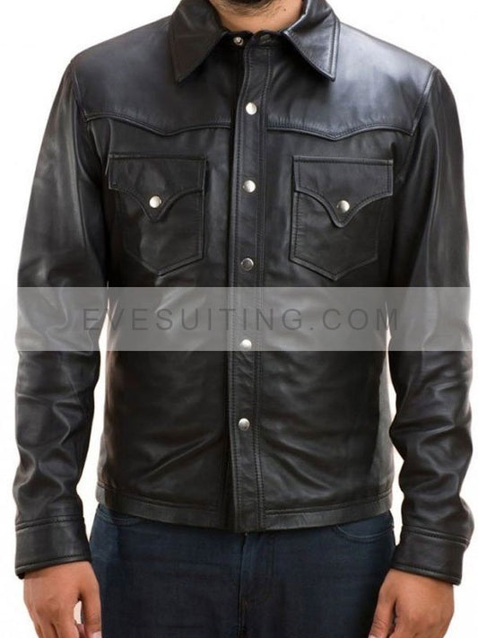 David Morrissey The Walking Dead Black Jacket