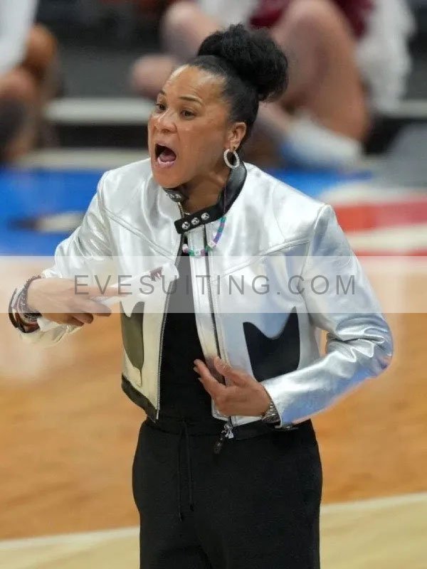 Dawn Staley Leather Silver Jacket