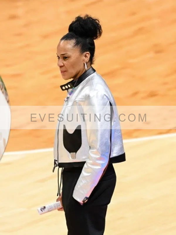 Dawn Staley NCAA National Championship 2024 Silver Jacket