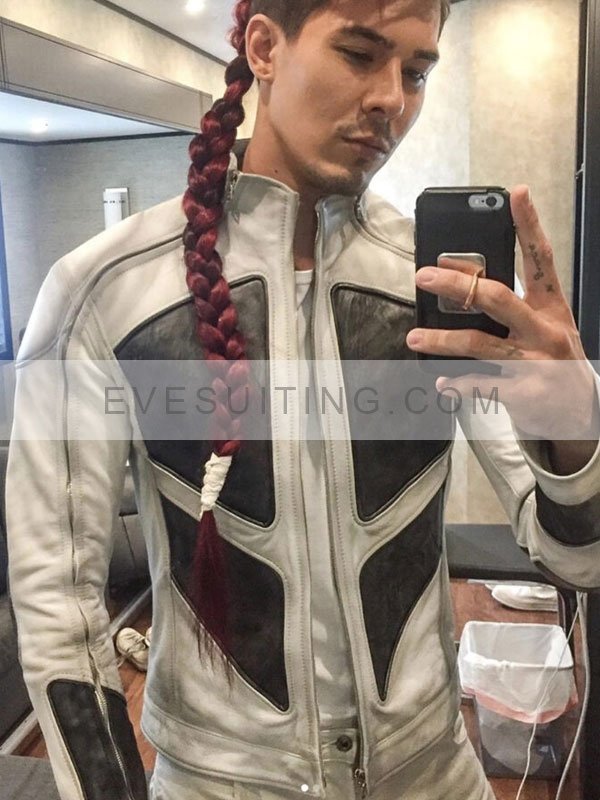 Deadpool 2 Shatterstar White And Black Leather Jacket