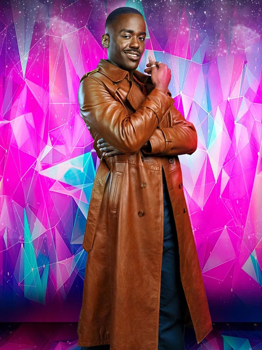 Doctor Who 15th Doctor Brown Leather Coat