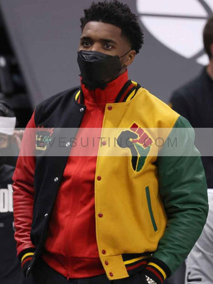 Donovan Mitchell Varsity Bomber Letterman Jacket