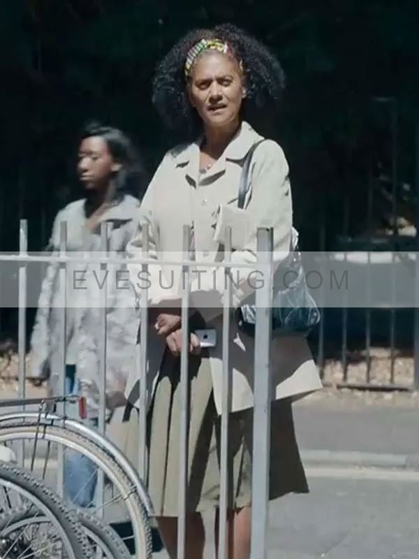 Doris Mathis Criminal Record Season 1 Cathy Tyson White Wool Coat