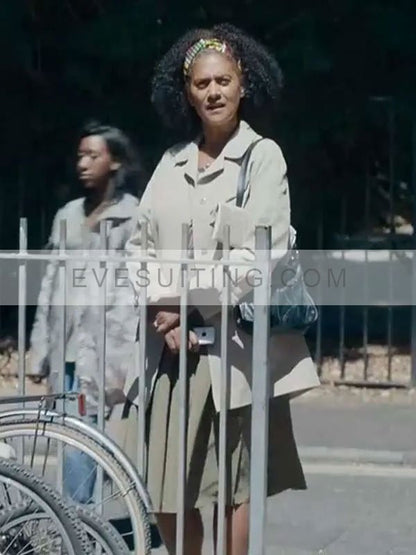 Doris Mathis Criminal Record Season 1 Cathy Tyson White Wool Coat