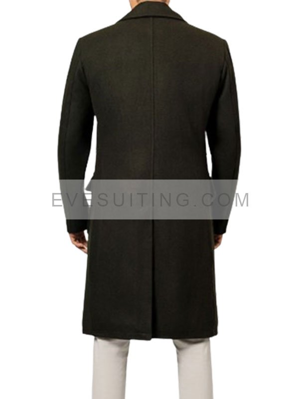 Double Breasted Fit Military Green For Men's