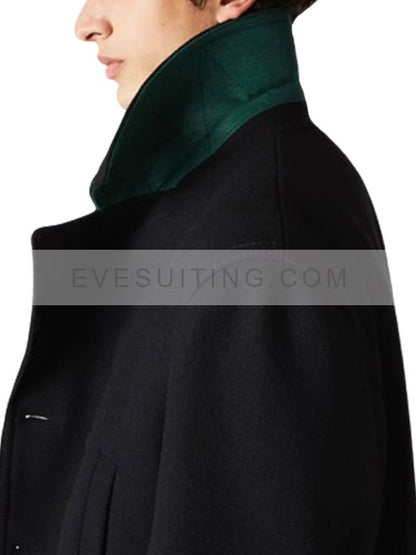 Double Breasted Wool Peacoat