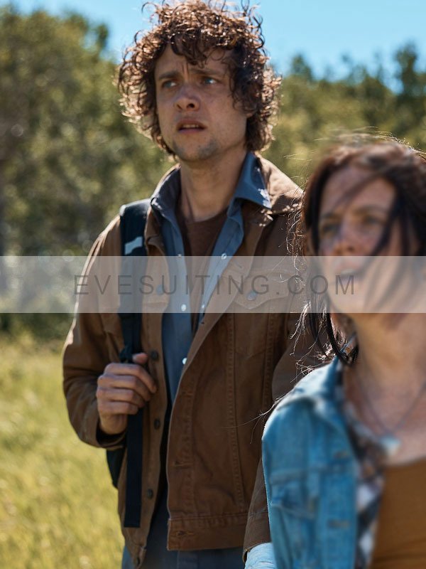 Douglas Smith Die Alone 2024 Brown Jacket