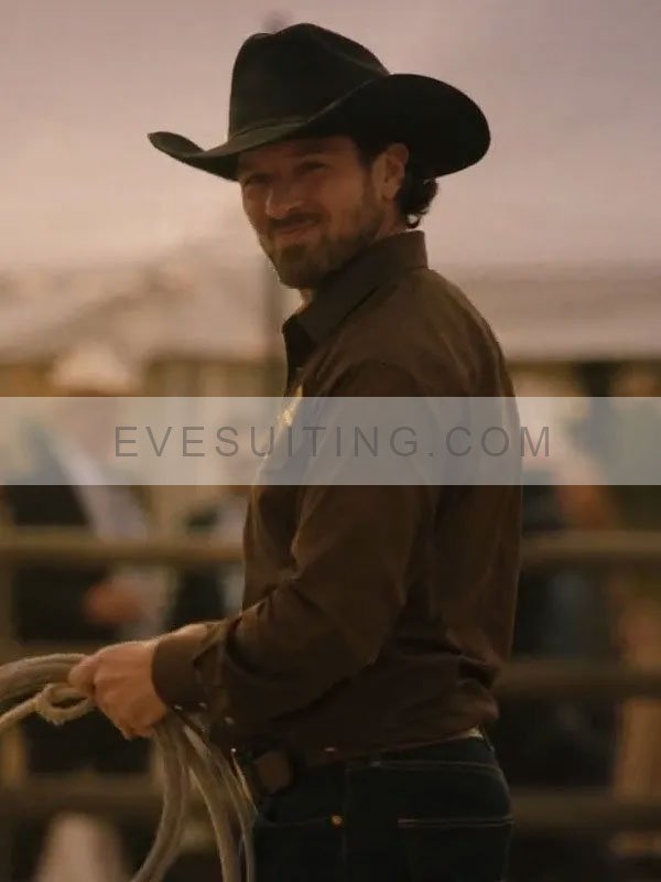 Dutton Ranch Cotton Brown Shirt