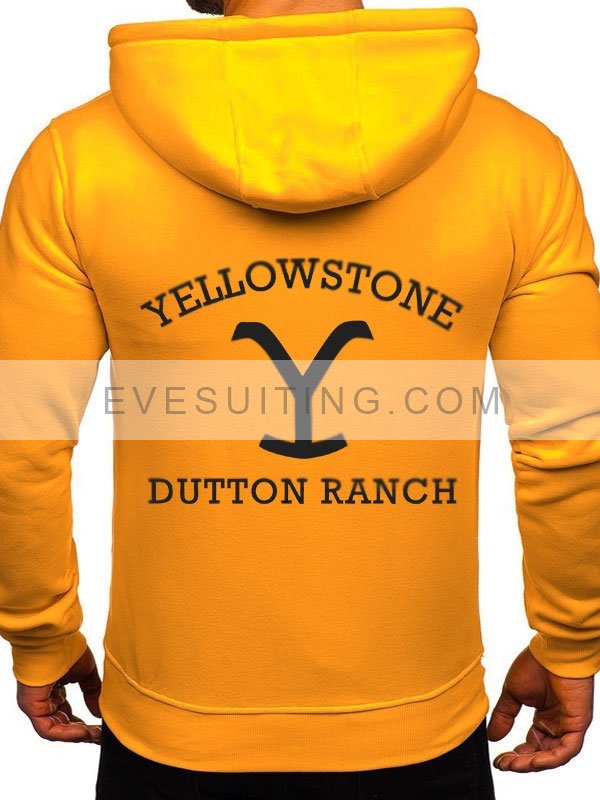 Dutton Ranch Yellowstone Yellow Fleece Hoodie