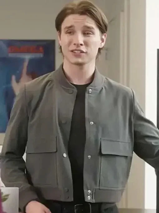 Dylan McEwan Return to Office 2025 Grey Bomber Jacket