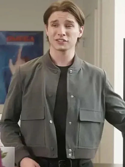 Dylan McEwan Return to Office 2025 Grey Bomber Jacket