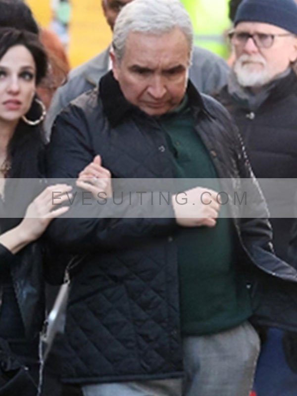 Eddie Marsan Movie Back To Black 2024 Mitch Winehouse Quilted Jacket