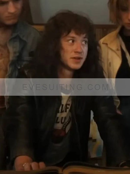 Eddie Munson S04 Black Leather Jacket