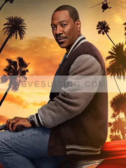 Eddie Murphy Beverly Hills Cop Axel Foley Varsity Bomber Jacket