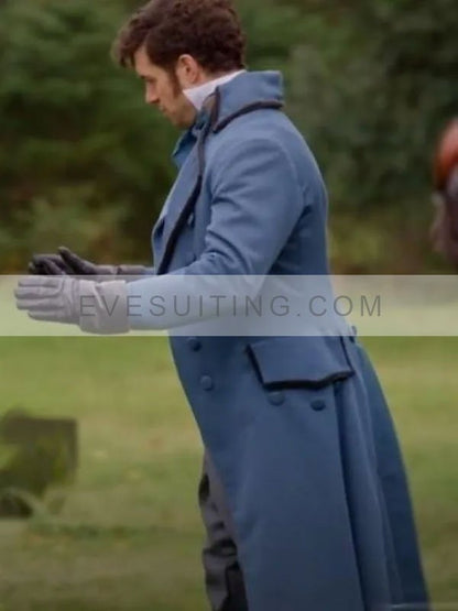 Edward Blue Cotton Coat