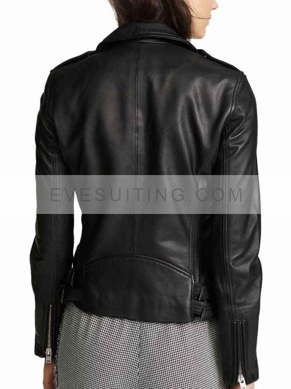 Elizabeth Tulloch Tv Series Superman & Lois Black Biker Leather Jacket