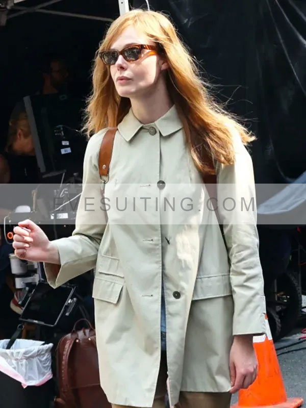 Elle Fanning A Complete Unknown Off White Jacket