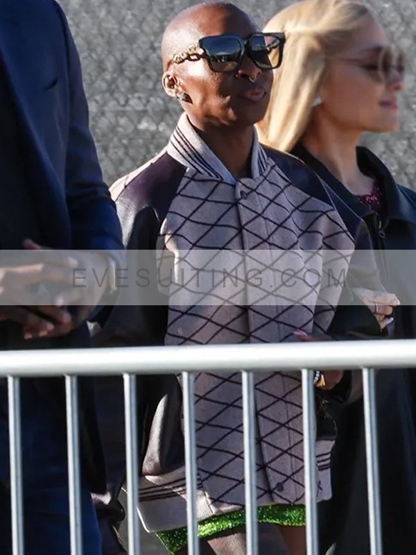 Elphaba Movie Wicked 2024 Cynthia Erivo Varsity Bomber Jacket