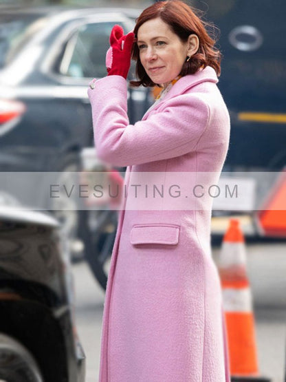 Elsbeth 2024 Carrie Preston Pink Trench Coat