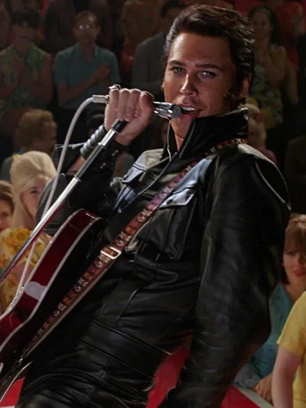 Elvis Presley 2022 Black Leather Jacket