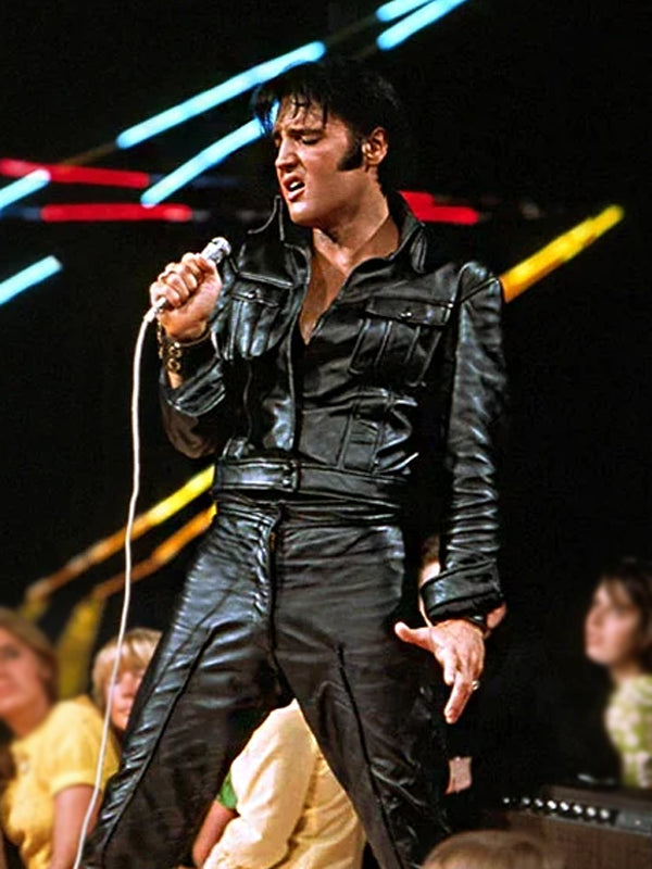 Elvis Presley Elvis 2022 Black Leather Jacket