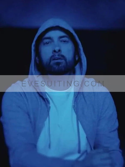 Em­inem-Dark­ness 2020 Em­inem Grey Hoodie For Men's