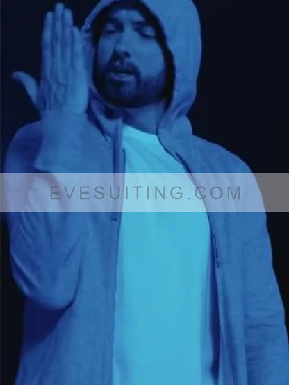 Em­inem-Dark­ness 2020 Em­inem Grey Hoodie