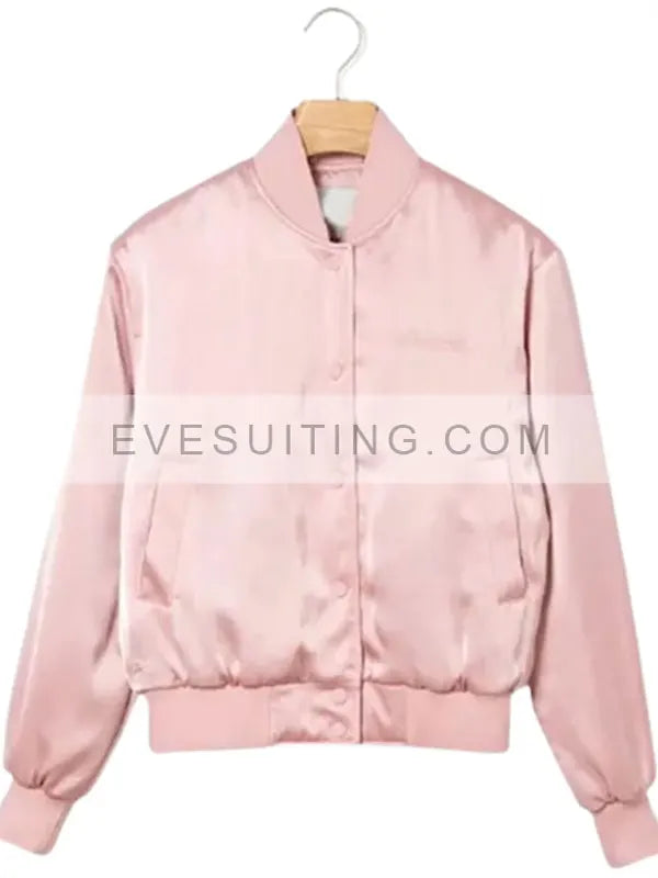 Emily Cooper Emily In Paris Bomber Pink Jacket