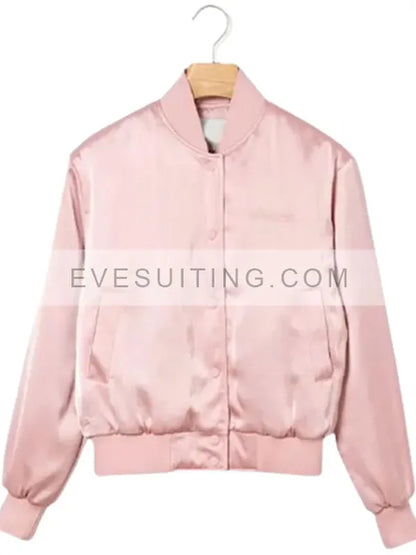 Emily Cooper Emily In Paris Bomber Pink Jacket
