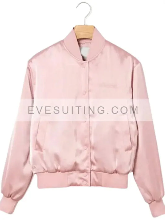 Emily Cooper Emily In Paris Bomber Pink Jacket