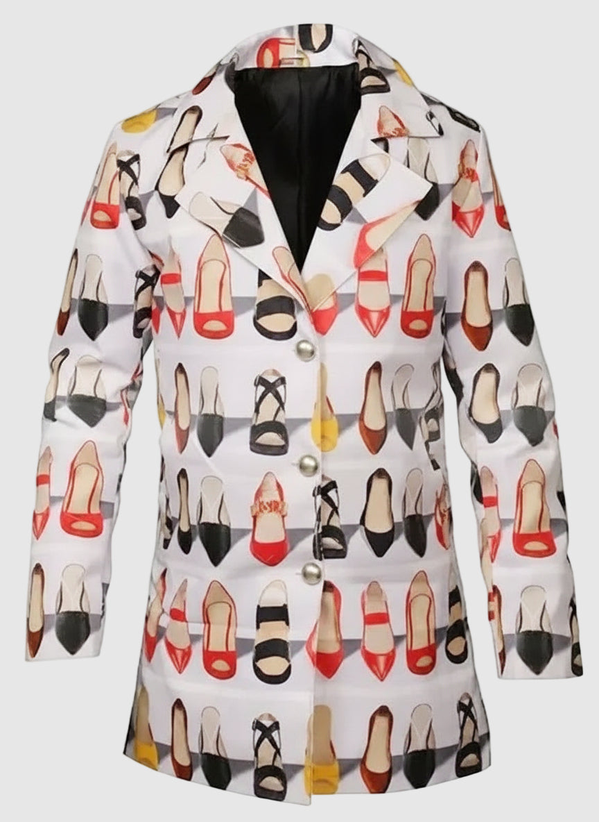 Emily In Cooper Emily In Paris Shoe Print Trench Coat