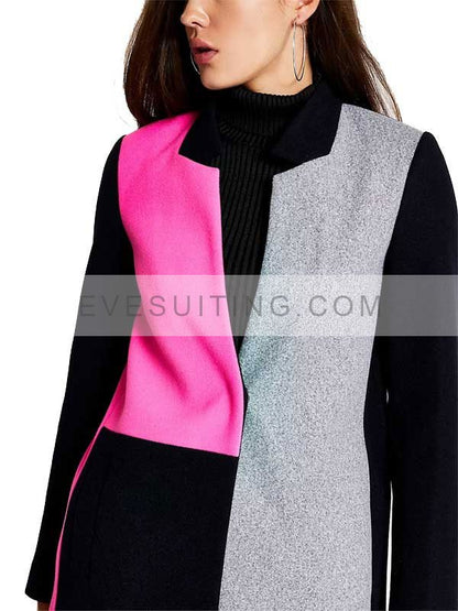 Emily In Paris Emily Cooper Color Block Trench Coat
