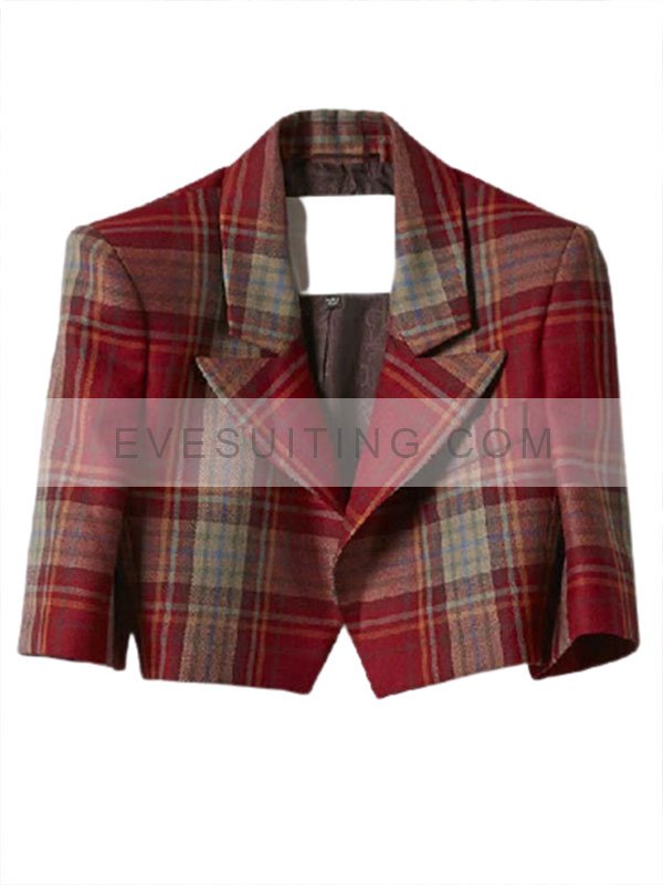 Emily In Paris Emily Cooper Red Plaid Jacket