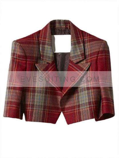 Emily In Paris Emily Cooper Red Plaid Jacket