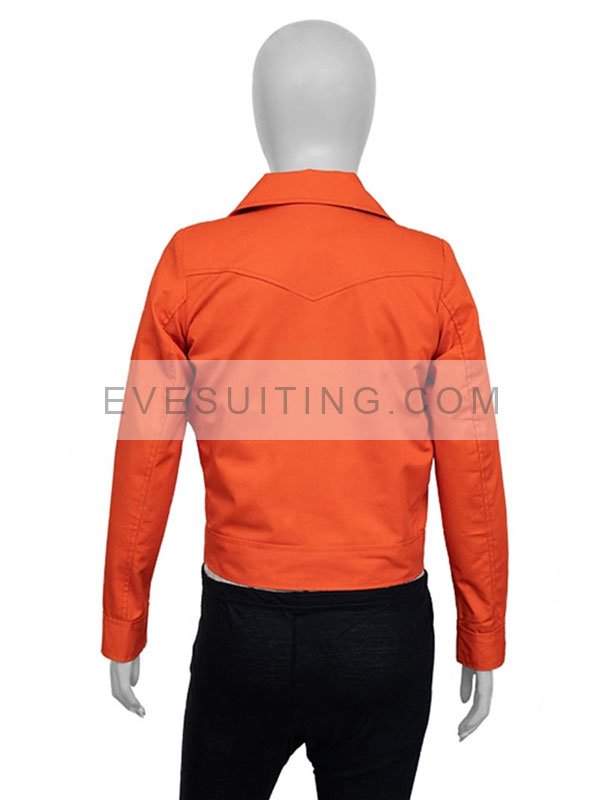 Emily In Paris Lily Collins S03 Orange Jacket