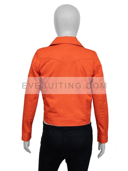 Emily In Paris Lily Collins S03 Orange Jacket