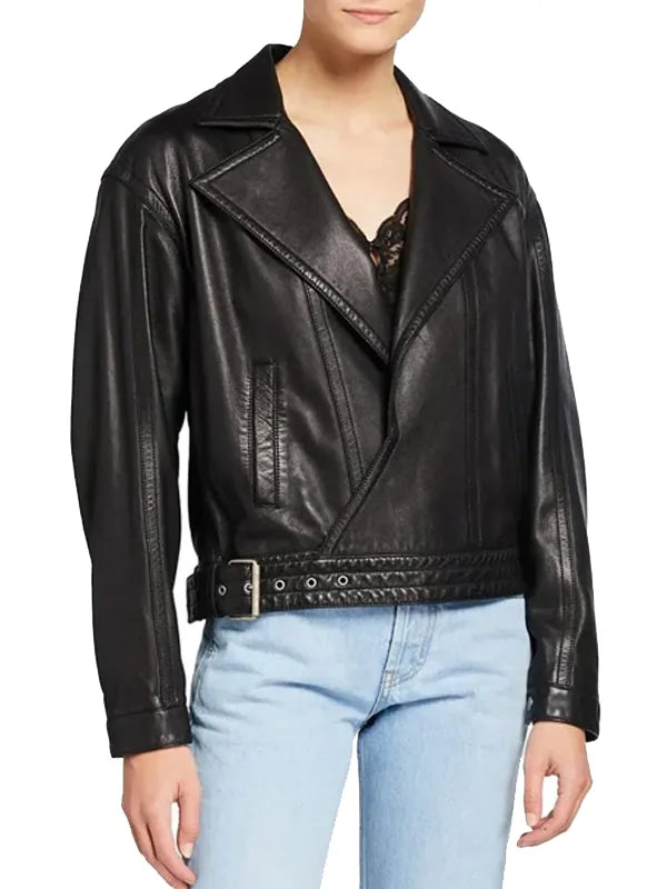 Emily In Paris S02 Camille Leather Jacket