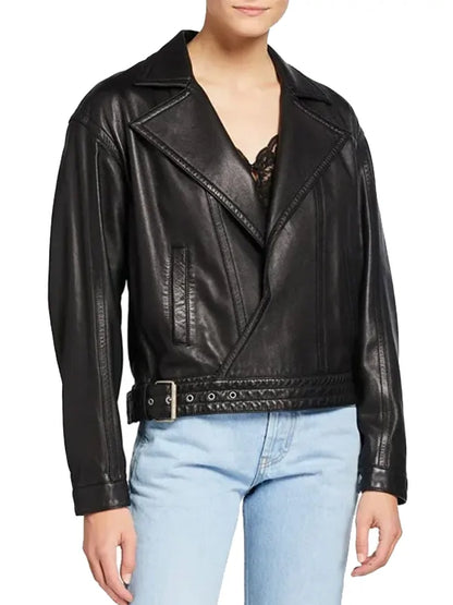 Emily In Paris S02 Camille Leather Jacket