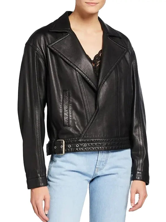 Emily In Paris S02 Camille Leather Jacket