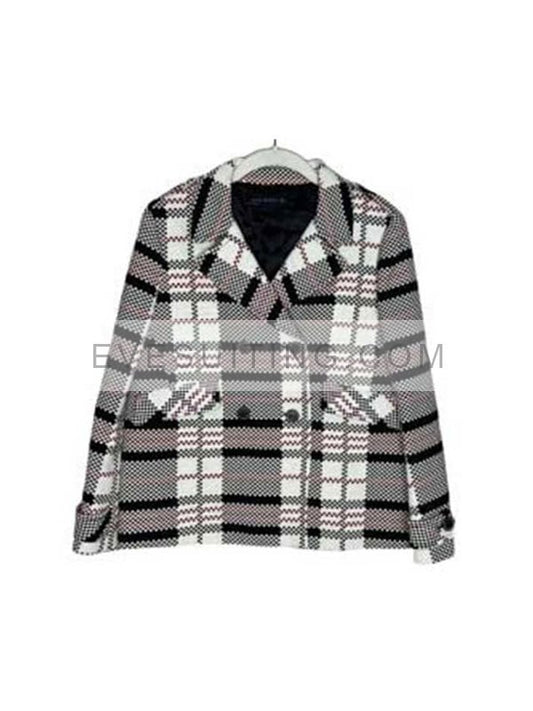 Emily In Paris S03 Lily Collins Checkered Jacket