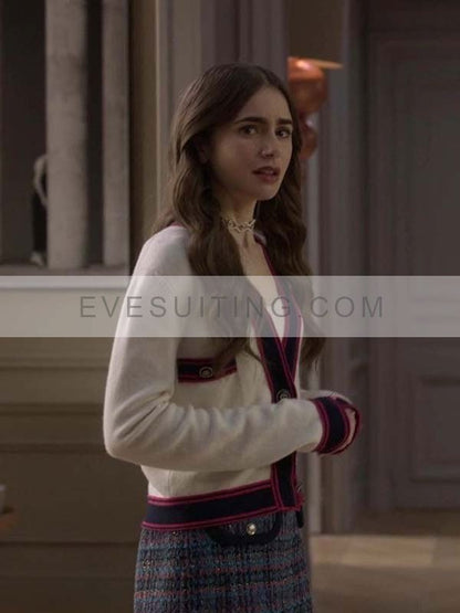 Emily In Paris White Cardigan