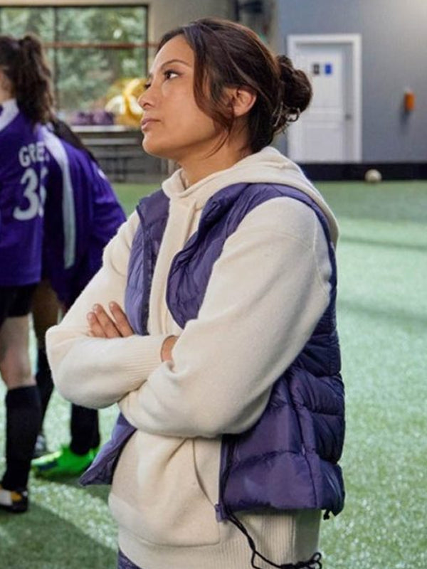 Emily Winning Team 2023 Nadia Hatta Purple Puffer Vest