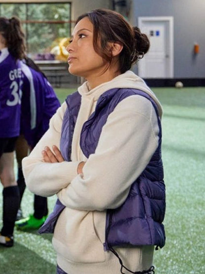 Emily Winning Team 2023 Nadia Hatta Purple Puffer Vest