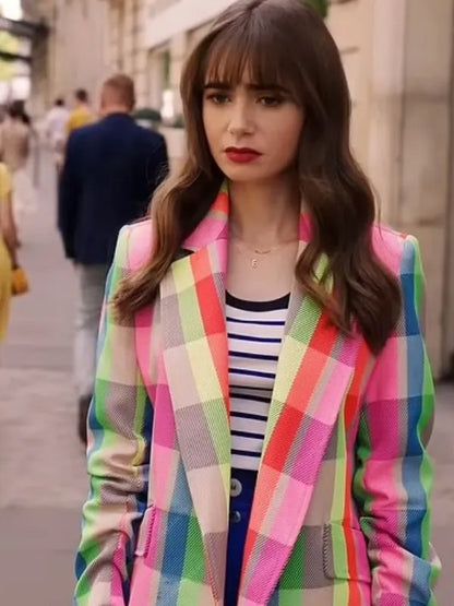 Emily in Paris Emily Cooper Multicolor Blazer
