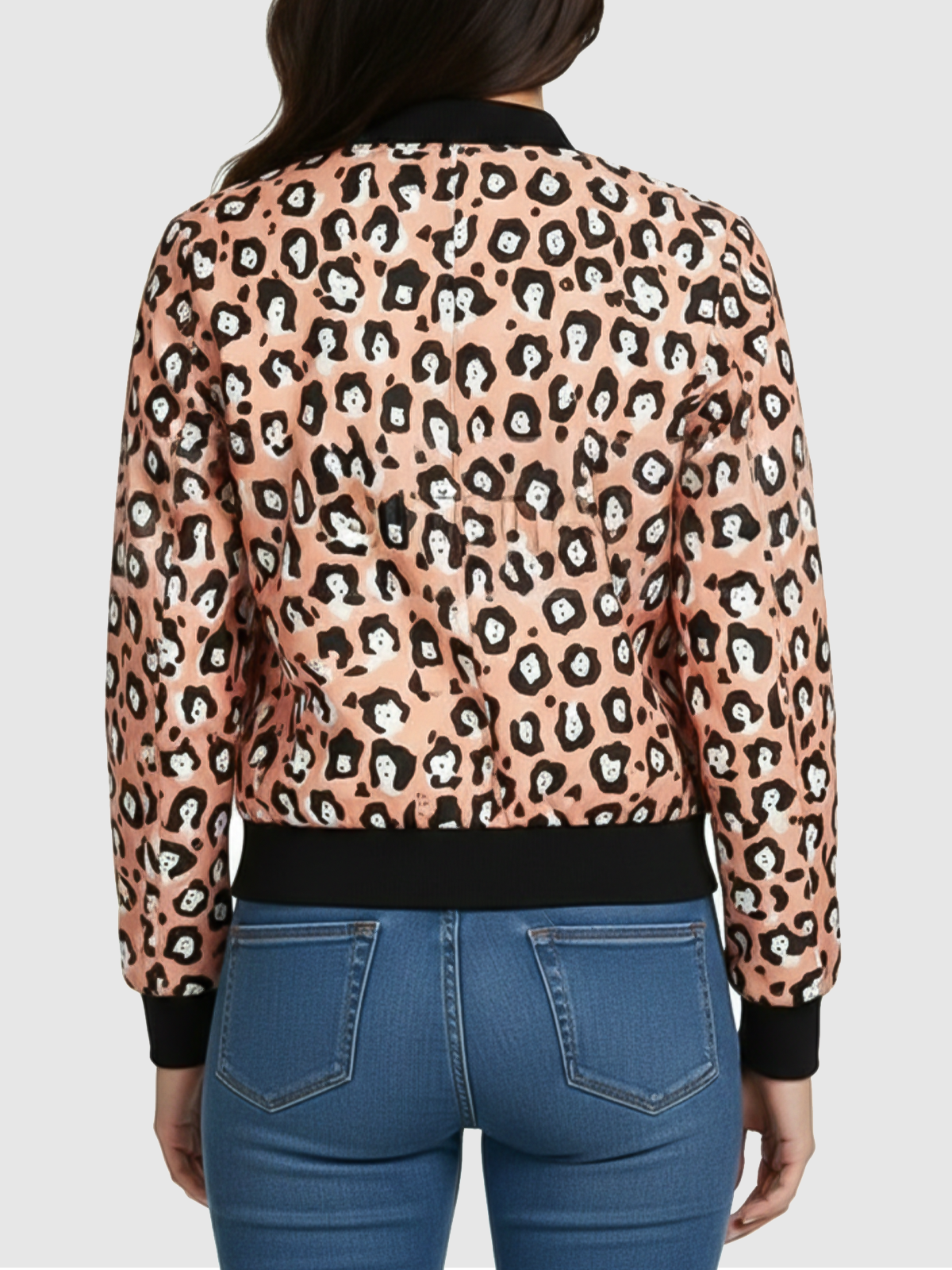 Emily Cooper Lady Leopard Bomber Jacket
