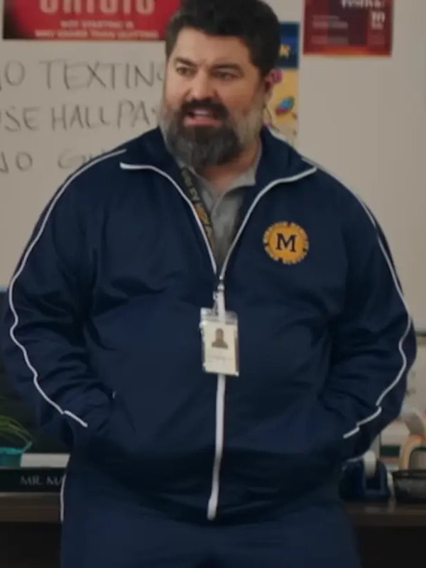 English Teacher Sean Patton Blue Jacket