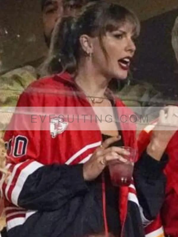 Erin Andrews Kansas City Chiefs Game Taylor Swift Bomber Jacket