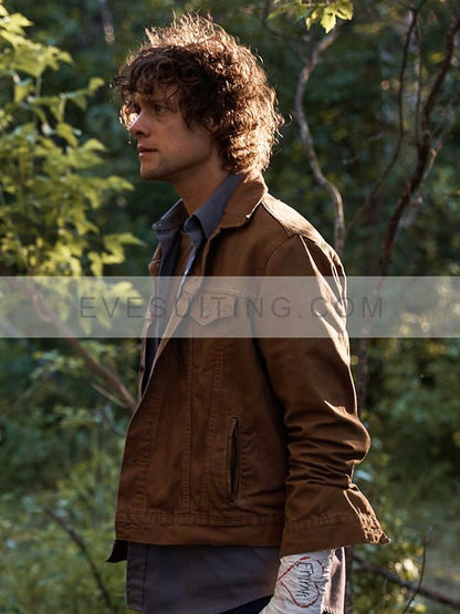 Ethan Movie Die Alone 2024 Douglas Smith Brown Cotton Jacket