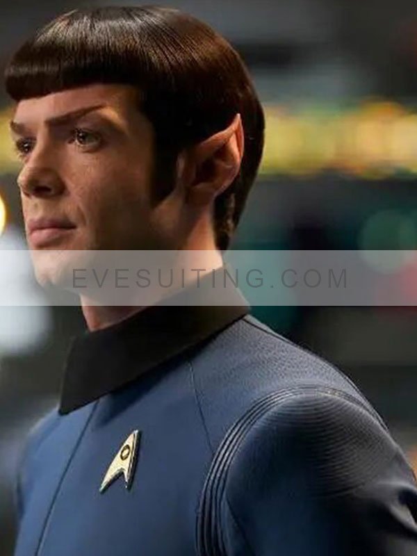 Ethan Peck Blue Jacket