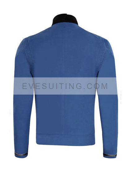 Ethan Peck TV Series Star Trek Strange New Worlds Spock Blue Jacket